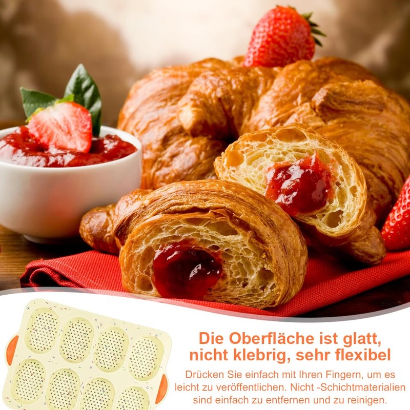 YZDZSW Brötchenbackform, Brötchen Backform, Brot Crisping Tray Brötchen Backform Silikon