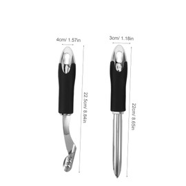 Ciieeo Pepper Corer Remover Set Deseeder Tool for Chilies Jalapenos Bell Peppers Cucumber