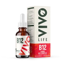 Vivo Life Vitamin B12 Complex, High Potency Health Supplement, 60 Servings