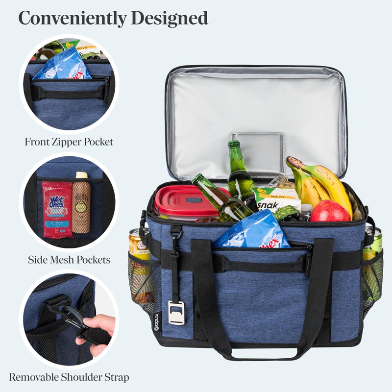 OPUX Soft Cooler Bag, Insulated Collapsible Soft Sided Portable Cooler,