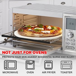 LeeYean LeeYean Oven Guards for Racks - 4 Pack Heat Resistant Silicone Oven Rack Shields Cover 14 inches Long Oven Rack Edge Protector, Protect Against Burns and Scars (Black)