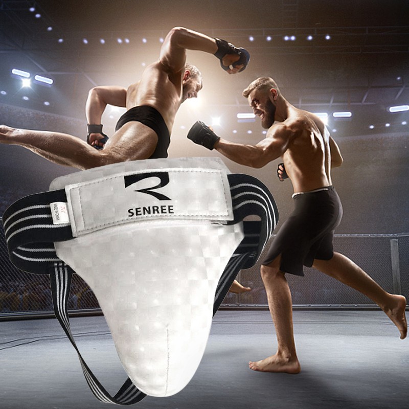 Men Abdominal and Groin Protector Guard for Boxing Training Muay