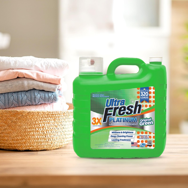 Ultra Fresh 2 Pack 3X Platinum Liquid Laundry Detergent up