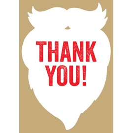 WRAPT Christmas Kids Thank You Notes Pack of 10 Postcards - Santa Themed Thank You Cards for Children. Quality Christmas Card Thank You Notes Including Co-ordinating Colour Envelopes