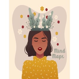 Boho Mind Map Journal with Blank Templates for Thoughts and Ideas, Mind Mapping Notebook, Brainstorming, and Visual Thinking at Work, School, and Home