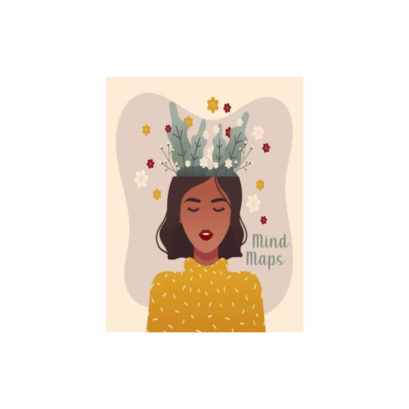 Boho Mind Map Journal with Blank Templates for Thoughts and