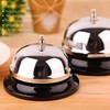 Jieddey Table Bell, Reception Bell Stainless Steel Chrome Clamp Bell
