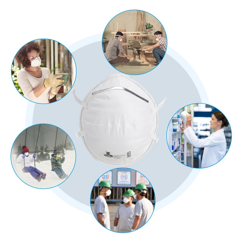 20pcs Disposable Mouth Muffle Dust Proof Air Filtering Isolation Non