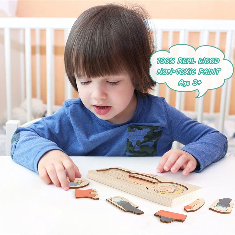 KABENFIS 29 Piece Boys Human Body Puzzle for Kids and