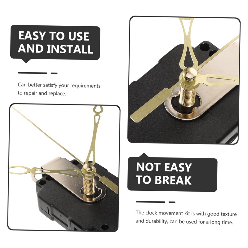 Gadpiparty 1 Set Clock Movement Mechanism Kit with Clock Hands