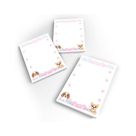 12 Mini Notepads Dog Dog Party Bags for Children's Birthday Party Favours for Girls Boys / A7 Format