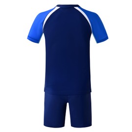 karrack Boys Two Piece Rash Guard Swimsuit Kid Water Sport Short Swimsuit UPF 50+ Sun Protection Bathing Suits