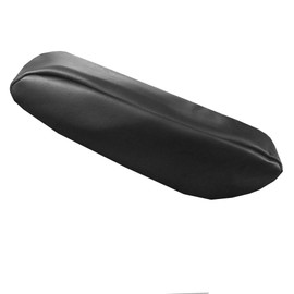 FH Group Premium Faux Leather Black Armrest Cover Semi-Universal Fit, One Pair, Set of 2 Black