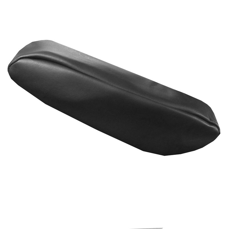 FH Group Premium Faux Leather Black Armrest Cover Semi-Universal Fit,