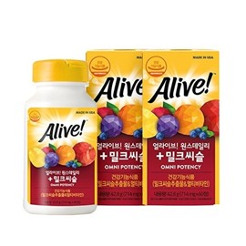 Natural Life Alive Alive Once Daily Milk Thistle 60 Tablets (2 Bottles) / 네츄럴라이프얼라이브 얼라이브 원스데일리 밀크씨슬 60정 2병