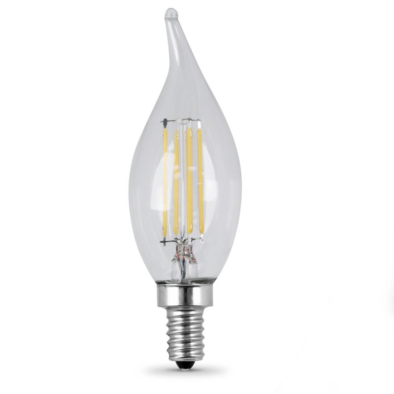 Feit Electric BPCFC40/827/LED/2 Decorative Clear Glass Filament LED Dimmable 40W