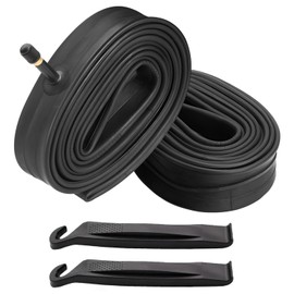 Aurorasports 2 Pack Bike Tube of Heavy Duty Bicycle Tube with 2 Tire Levers and 2 Valve Premium, Quality Butyl Inner Tube (29X1.9/2.35 in)