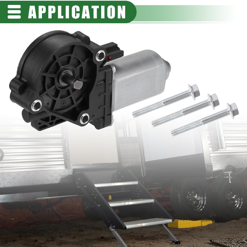 Motoforti RV Gear Box Linkage with Motor, Electric Steps Replace,