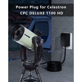 WUKUR Adapter Replacement for Celestron 18778 AC Power Adapter Compatible with NexStar 4SE 5SE 6SE 8SE 130SLT 127SLT LCM 114LCM 90LCM Power Cord【10 Feet Long】