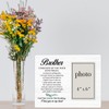 AKFVNSFK Memorial Gifts for Loss of Brother Picture Frame, Brother