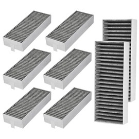 Herboom Activated Carbon Filters for Siemens HZ9VRCR0 17004796 / Bosch HEZ9VRUD0 17004811 / Neff Z821VR0 17004806 / Gaggenau CA282111/ Constructa CCZ9VRCRCR0 17006669, Circulation, Pack of 8