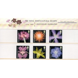 2004 THE ROYAL HORTICULTURAL SOCIETY Stamp Presentation Pack.
