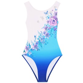 United All Around Gymnastics Leotards for Girls Teal Meadow Green #662-AM