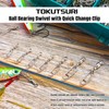 TOKUTSURI Quick Change Clips Speed Clips Fishing Swivels Snaps Crankbait