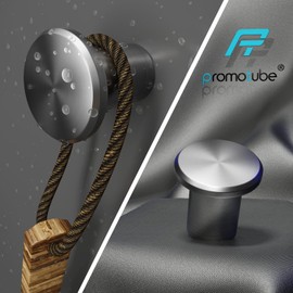 Wall Hooks, Towel Hooks, Coat Hooks, Rustproof Stainless Steel, Set of 2, Universal Use for Screwing and Drilling, Heavy Duty up to 110 kg, Includes Premium Quality