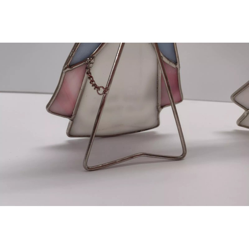 GANZ NEW Ganz Stained Glass Angel Wall Decor or Stand,