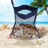VioraWhite 2 Pcs Extra Large Mesh Beach Bags for Seashells