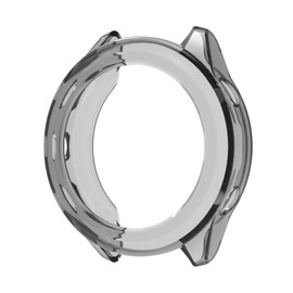 Miimall 2-Pack Case Compatible with Garmin Forerunner 570 42mm, Soft TPU Cover without Screen Protector Film, Transparent Cases for Garmin Watch Forerunner 570-Clear+Black