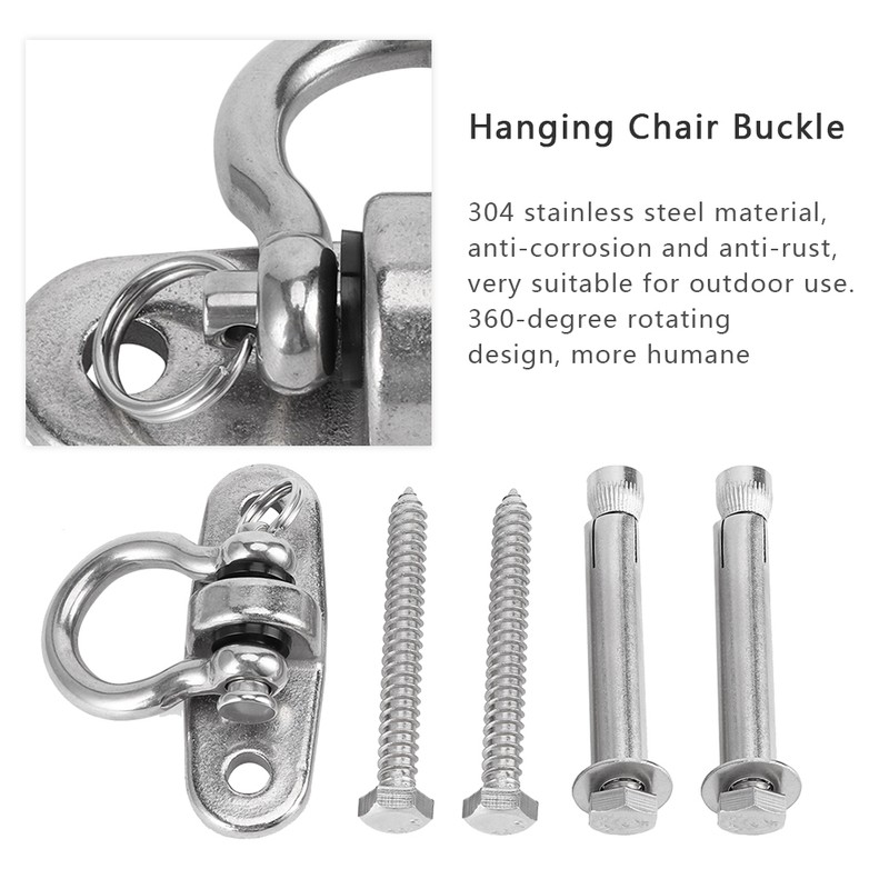 304 Stainless Steel 360 Degree Rotatable Swing Buckle Hanging Chair
