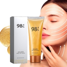 Alelyer Gold Foli Peel-Off Mask, 98% Gold Foil Peel-Off Mask, Face Mask, Gold Peel Off Mask, Peel-Off Anti-Wrinkle Whiten Mask, Lifting Firming Masks