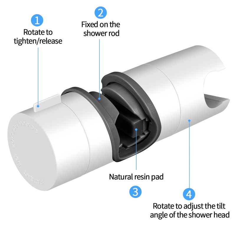 Shower Head Holders, Joyoldelf 19-25 MM Adjustable Shower Holder Bracket