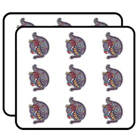Squirrel Animal Doodle Waves Pattern Art Decor 2" Each Sticker for Scrapbooking, Calendars, Arts, Kids DIY Crafts, Album, Bullet Journals 18 Pack