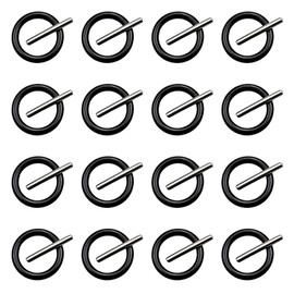 32 PCS Replacement Pin and O-Ring, 3 X 24mm Socket Pins Impact Ring and Pin 3.5mm Pressure Washer O Rings Rubber for Impact Socket Scaffolders Impact Wrench（16 Pairs）