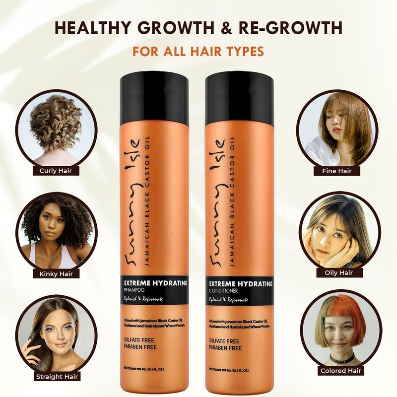 Sunny Isle Jamaican Black Castor Oil Extreme Hydrating Shampoo +