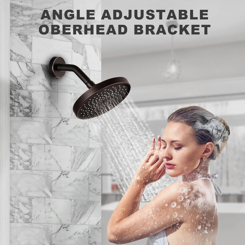 Shower Head High Pressure Rain, Luxury Bathroom Showerhead with Adjustable