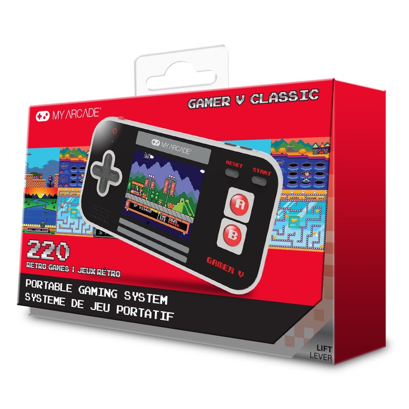My Arcade Gamer V Classic-Red: Portable Gaming System with 220