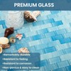 Adedeo Glass Mosaic Tile Light Blue Wave 12 x 12