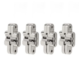 4Pcs Mini Zinc Alloy Cross Hidden Hinge 180 Degree Swing Jewelry Box Invisible Hinge