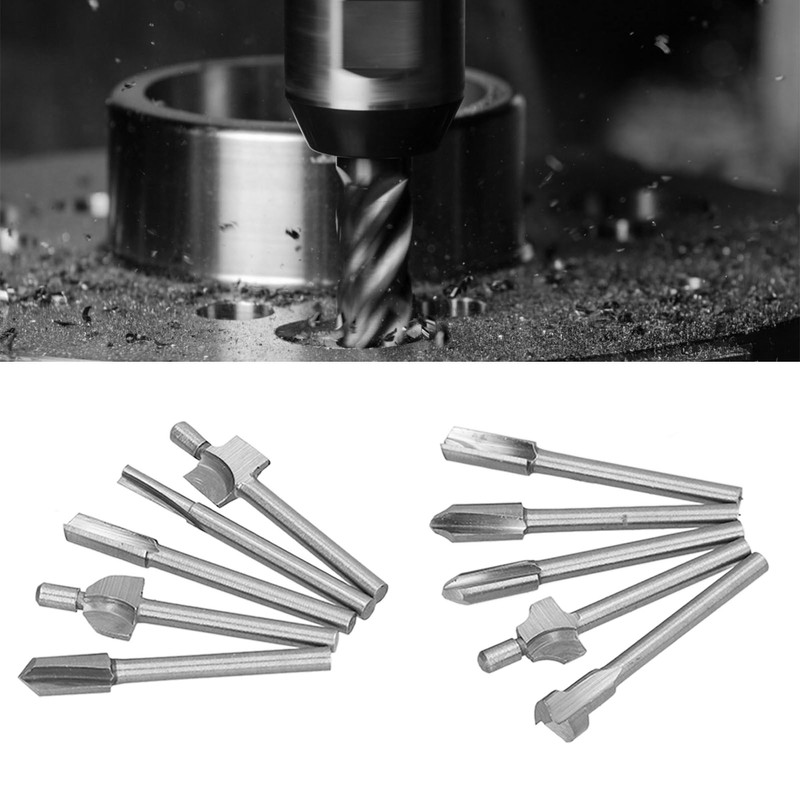 10Pcs Router Bit Set Large Capacity Chip Groove Nonstick Knives