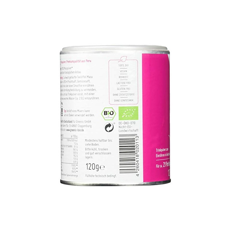Greenic Maca Superfood Drinking Powder 120 g