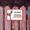 Xoloitzcuintle Freilauf Dog Sign Saying Door Sign Dog Sign Warning