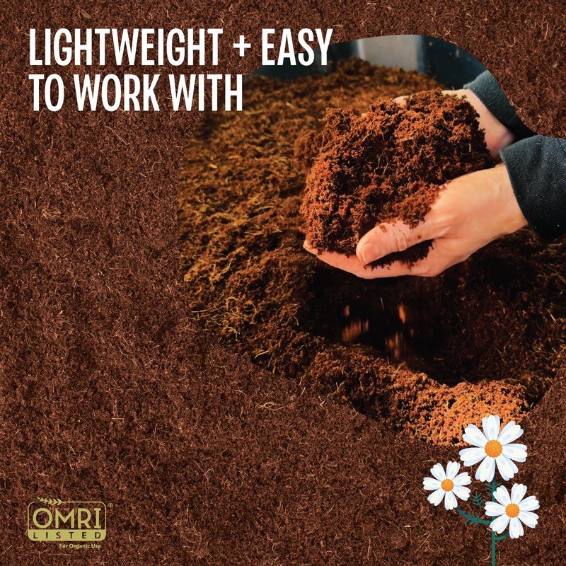 MagJo Naturals 100% Pure Coco Coir (Coco Peat) 11 Pound