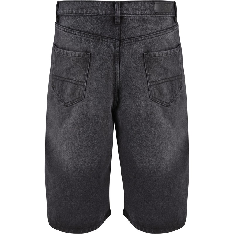 Urban Classics Men's Shorts, Black Washed