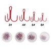 Treble Fishing Hooks, 80PCS Small Round Bend Triple Hard Lure