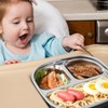 TAOceeXI Stainless Steel Kids Plates, toddler plates,Non Toxic & 100%