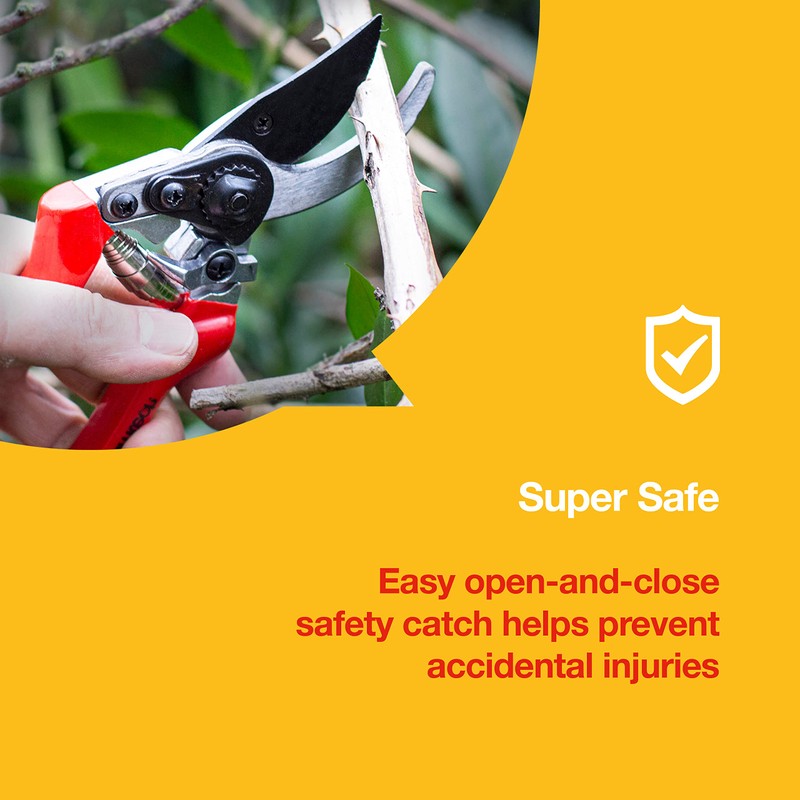 Amtech Garden Secateurs - Heavy Duty Pruning Scissors, Easy to